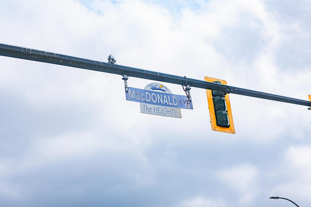 The MacDonald Avenue street sign